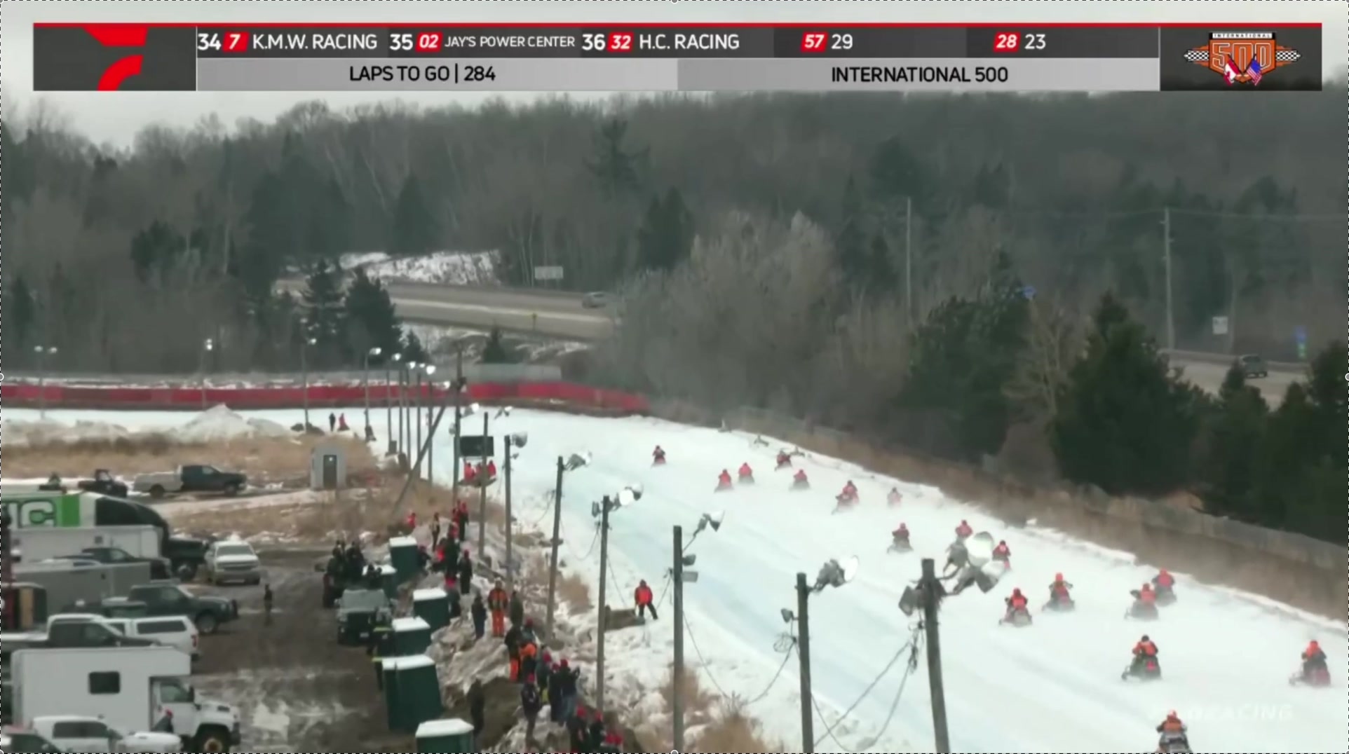 Back to green after 2nd snow plow break. Top 3 DL Racing Bunke Racing ...
