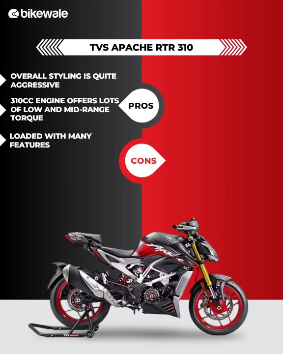 The TVS Apache RTR 310 — sharp design, loaded tech, and performance ...