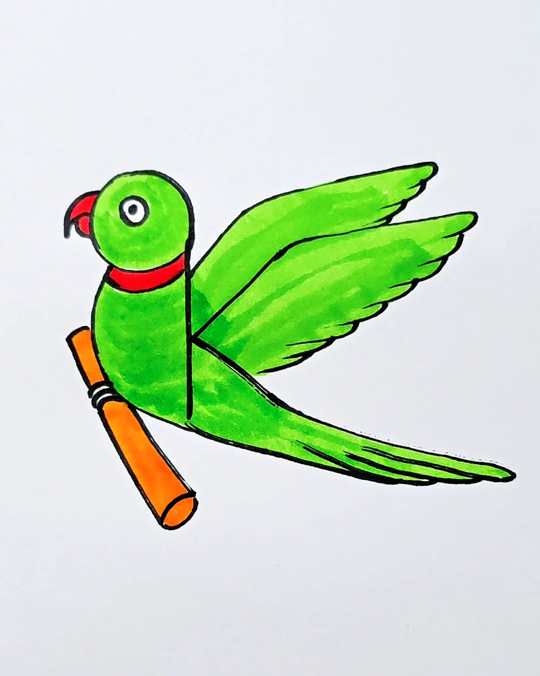 K ☞ Parrot 🦜 drawing | Rong Pencil | Facebook