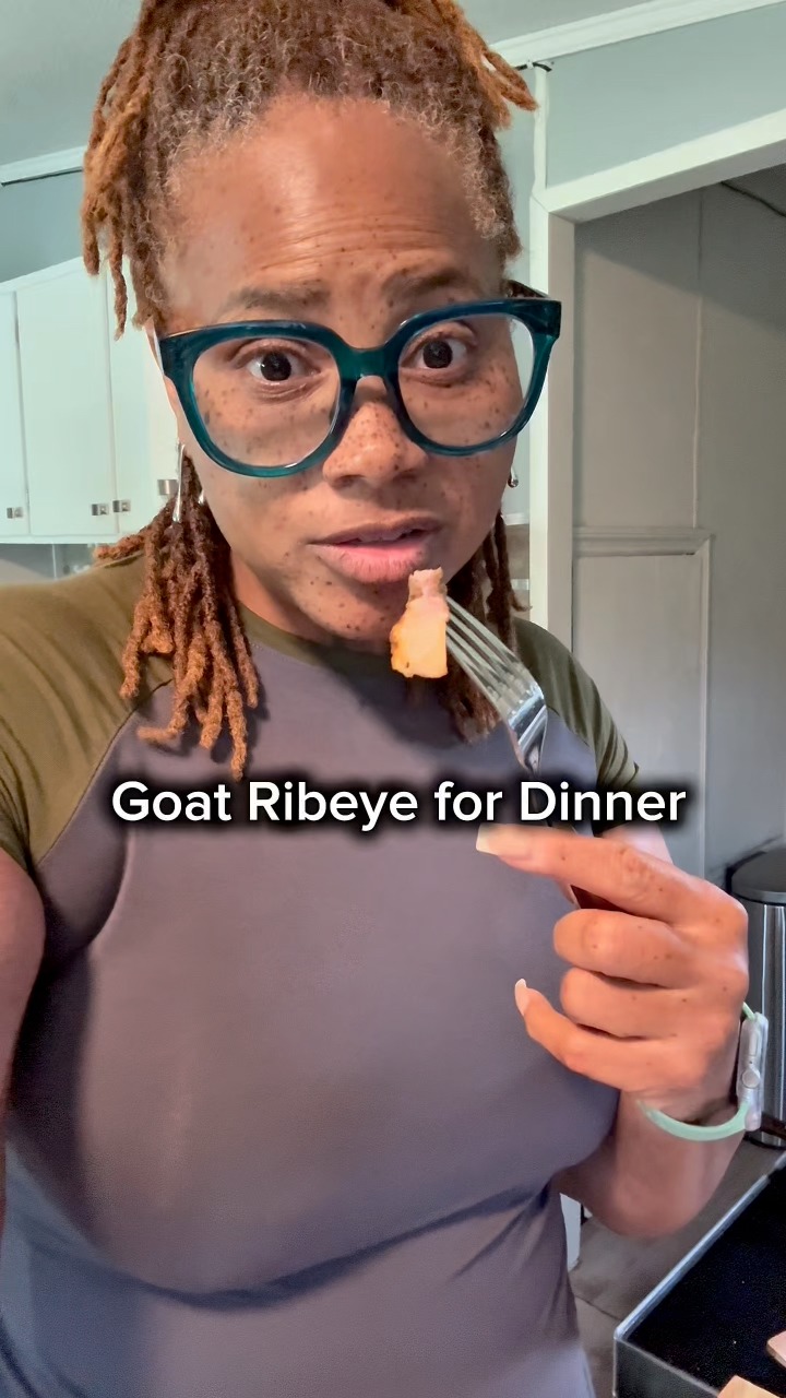 We had Goat Ribeye the day we picked up our processed Goat meat from ...