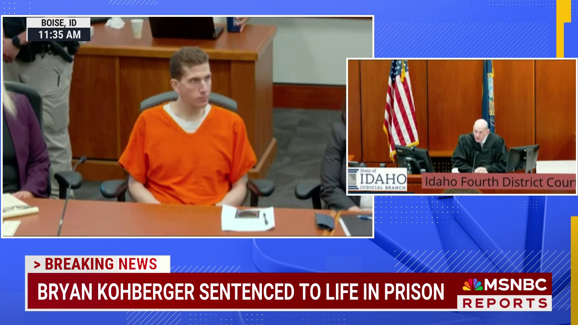 BREAKING: Bryan Kohberger sentenced to life in prison without the ...
