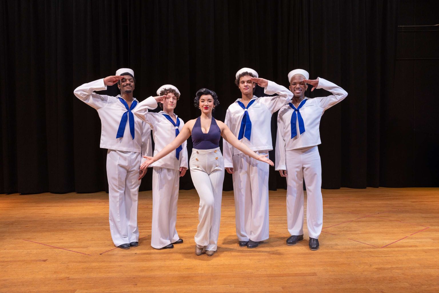 All hands on deck ... ⚔️🚢 Check out our Lynn Drama students rehearsing ...