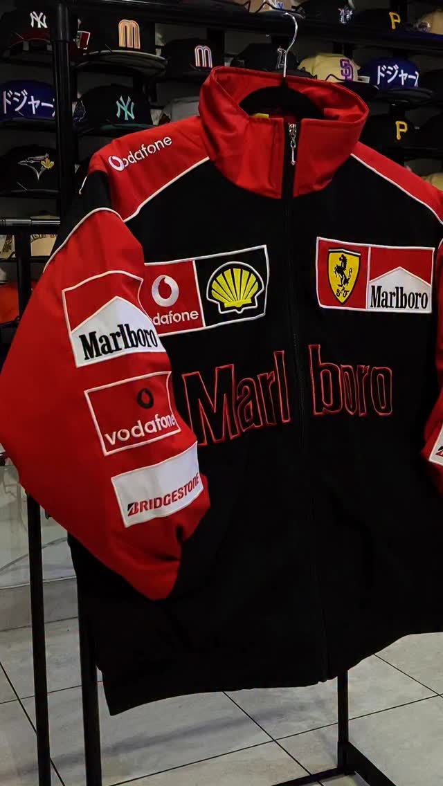 Ferrari Vintage Jacket 🔥 #chaquetas #ferrari #f1 #mexico