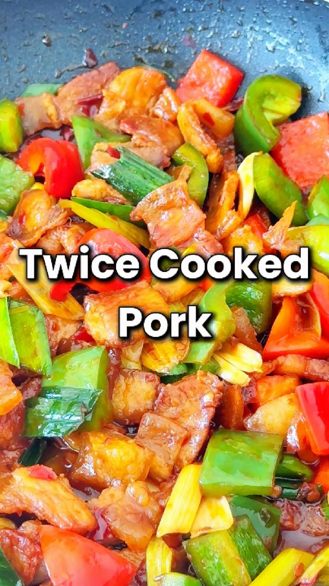 TWICE COOKED PORK (HUI GUO ROU) – Tender pork belly boiled then stir ...