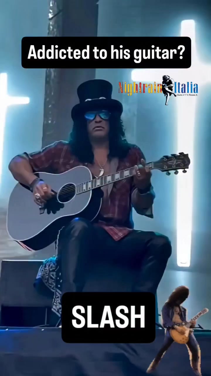 #Repost @rockplus ©️ SLASH 🔥 🔥 Slash, addicted to his guitar? #tbt # ...