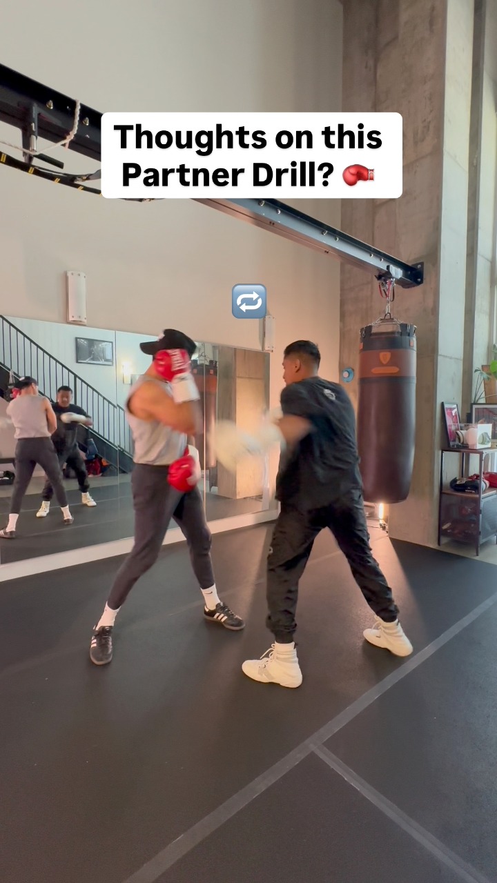 Try this partner boxing drill 🔥🥊 #boxing #boxinglife #boxinggym # ...
