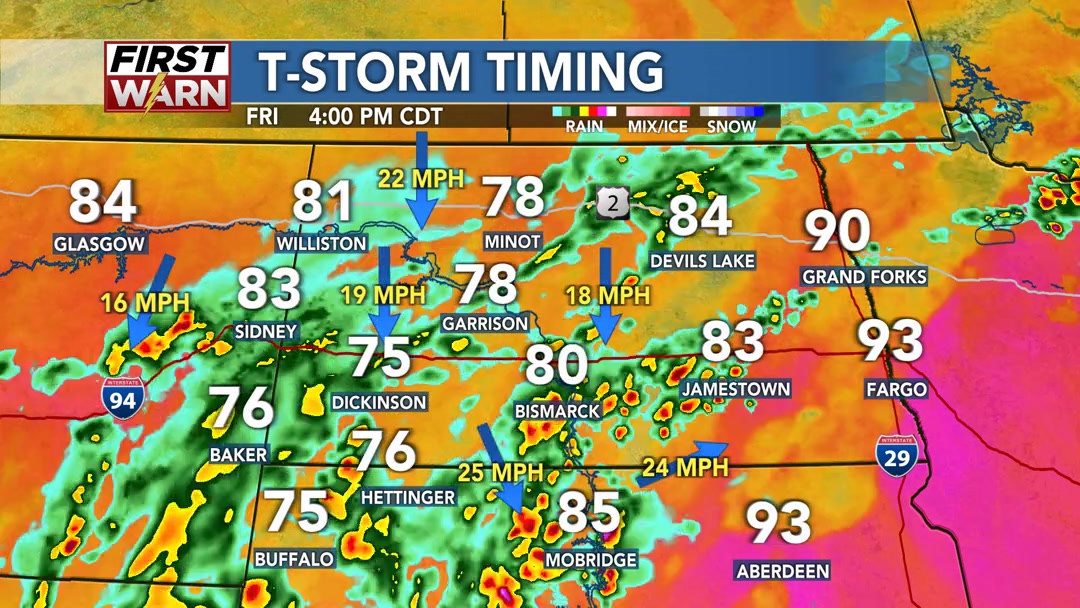 Updated timing for the expected severe later today. Watch carefully ...