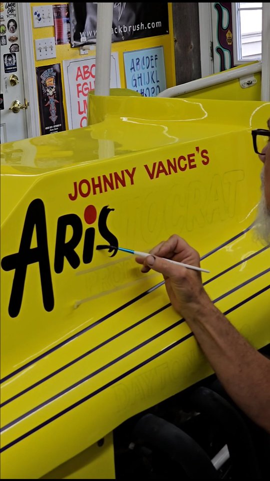 Finished with the lettering/striping towards the restoration of the ...
