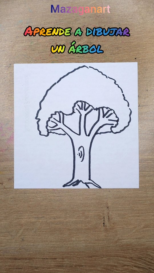 Aprende a dibujar un árbol paso a paso de forma fácil #Dibujo # ...