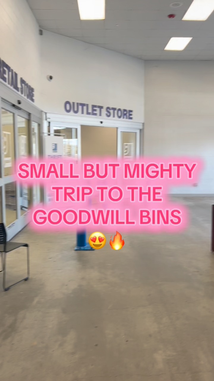 Small but mighty trip to the goodwill bins !!! #goodwill # ...