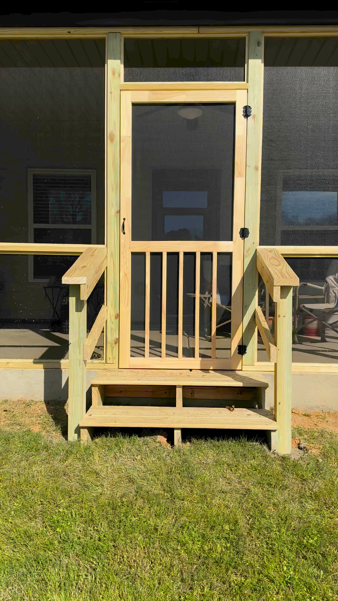 I enjoyed this screen patio build. But the best part is when the ...