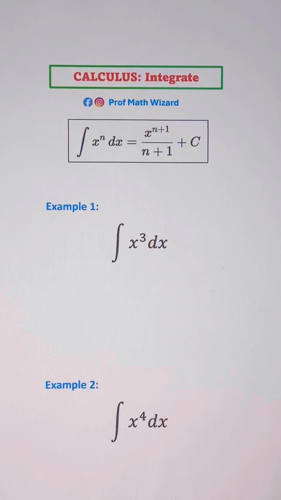 Integral Calculus Review📚 #calculus #mathematics #math Prof Math Wizard ...