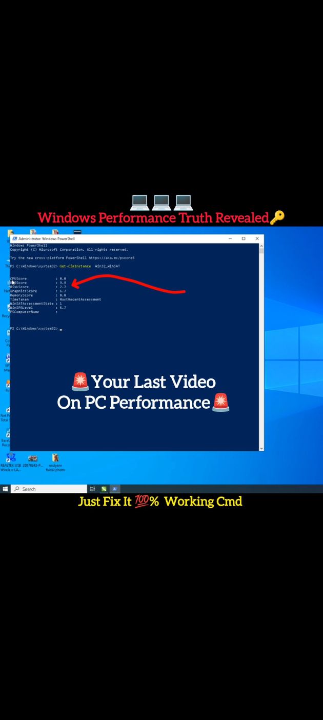 Get-CimInstance Win32_WinSAT | Check Your PC Performance Score ...