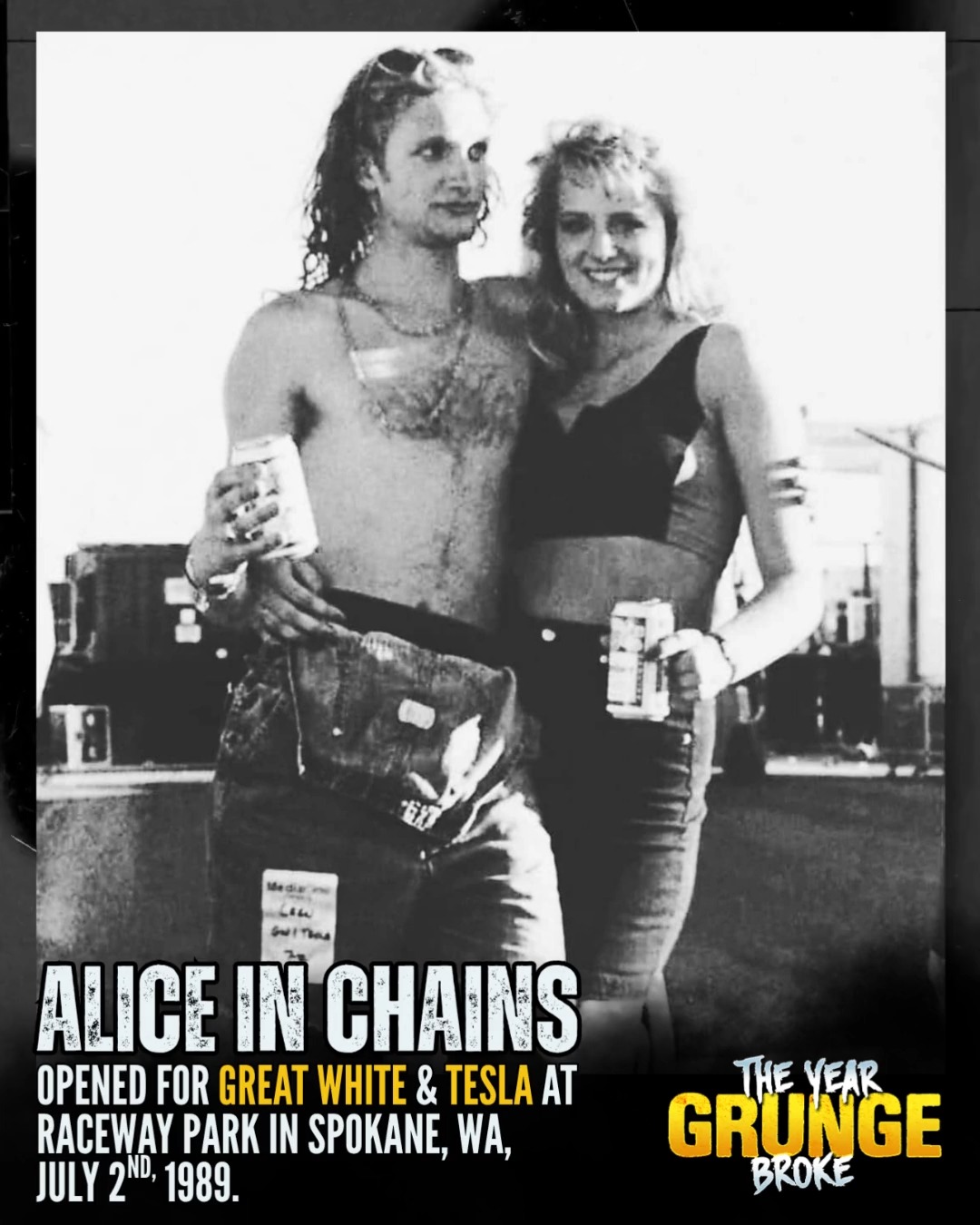 Who attended Alice in Chains' 1989 Spokane concert?