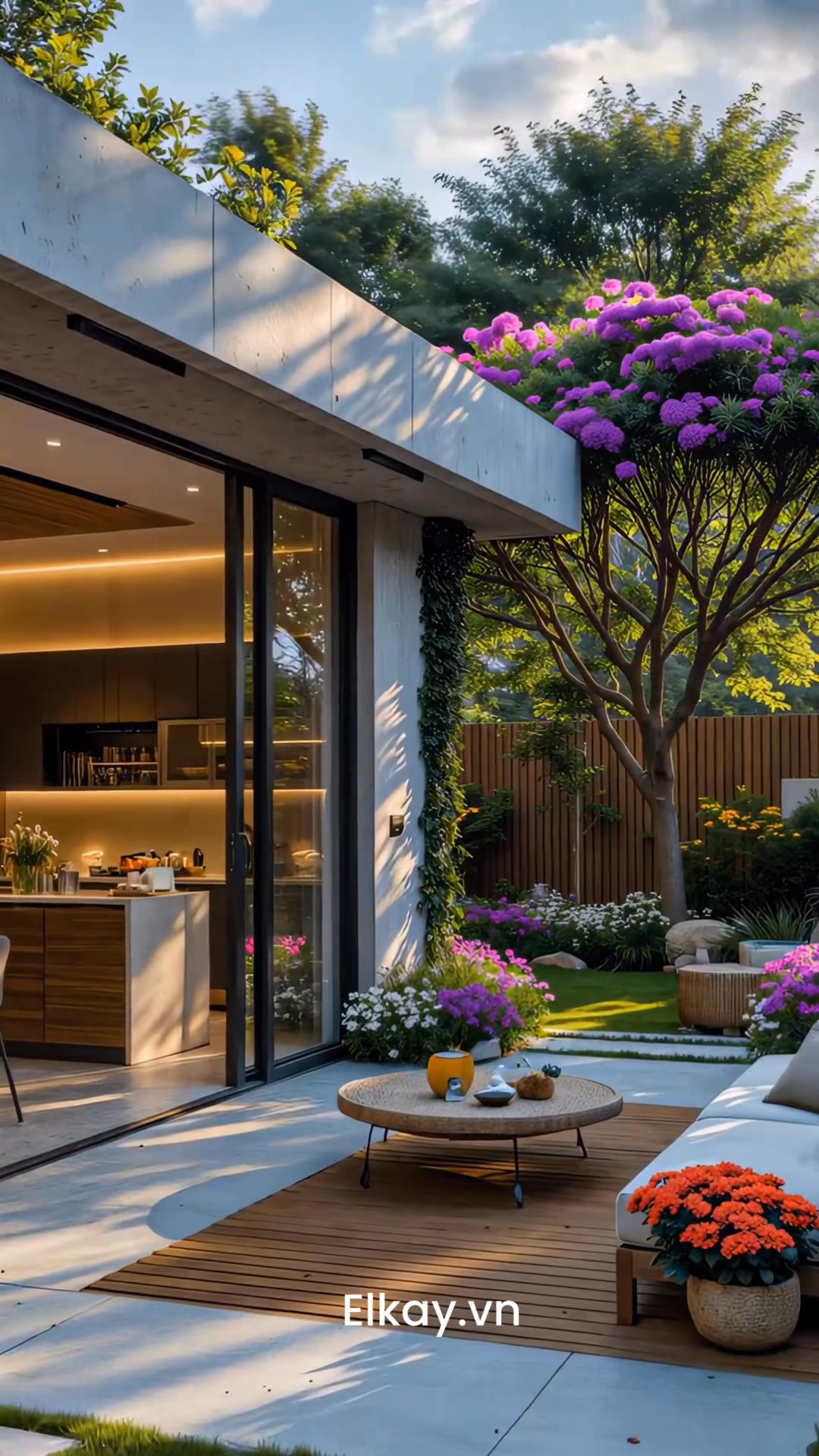 Thiết kế sân vườn Villa hiện đại #sanvuon #noithat #elkay | ELKAY ...