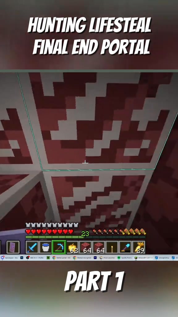 Destroying Every End Portal in Unstable SMP #minecraft #reels ...