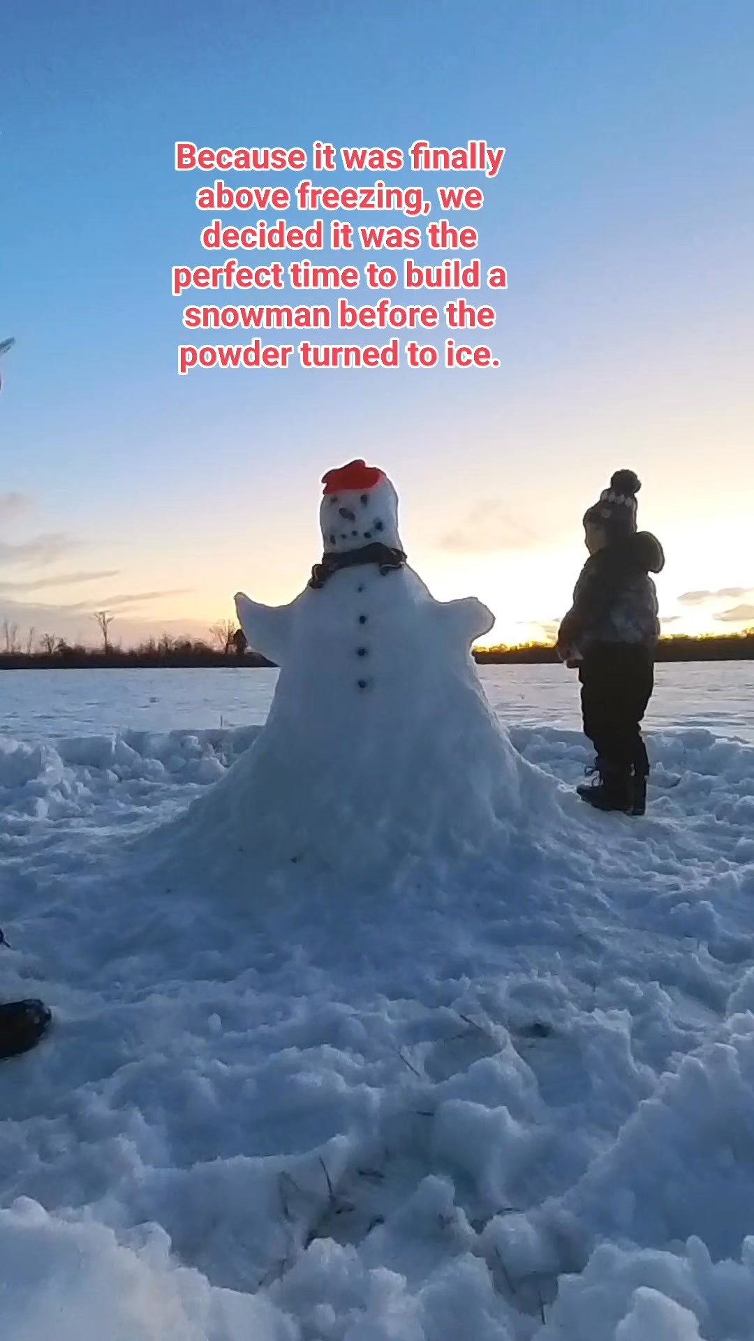 Because it was finally above freezing, we decided it was the perfect ...