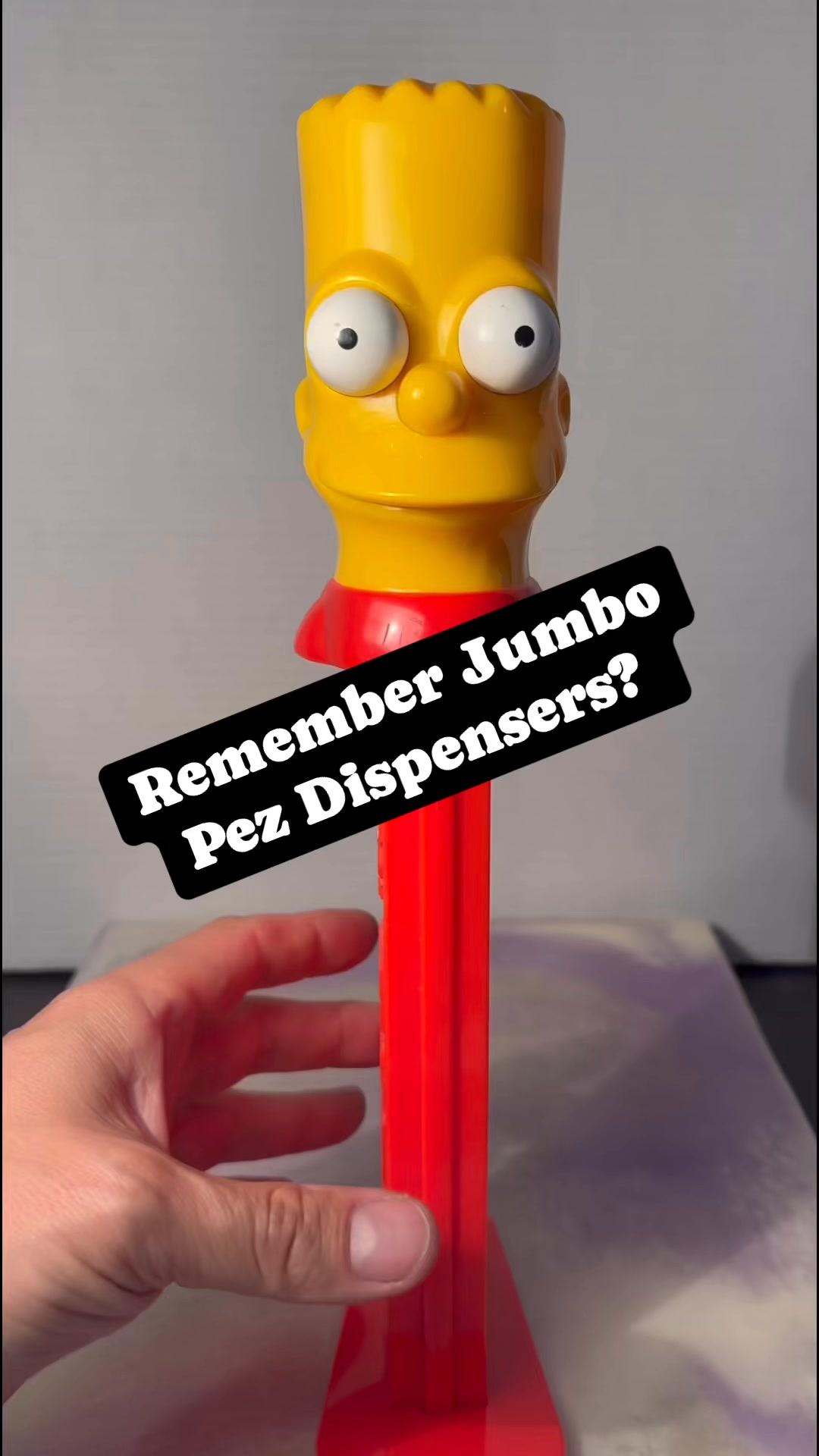 Shoots out full Pez packs!😂 Remember Jumbo Pez Dispensers? #pez