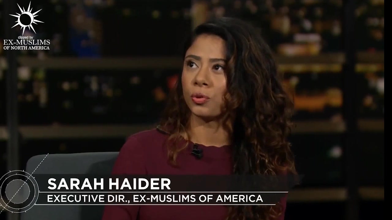 Our very own Sarah Haider on the Bill Maher show explaining the problem ...