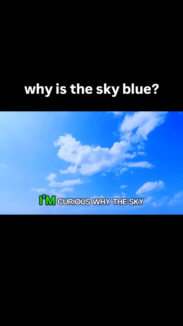Why is the sky blue? 🤔 No, It's not because of the oceans reflection ...