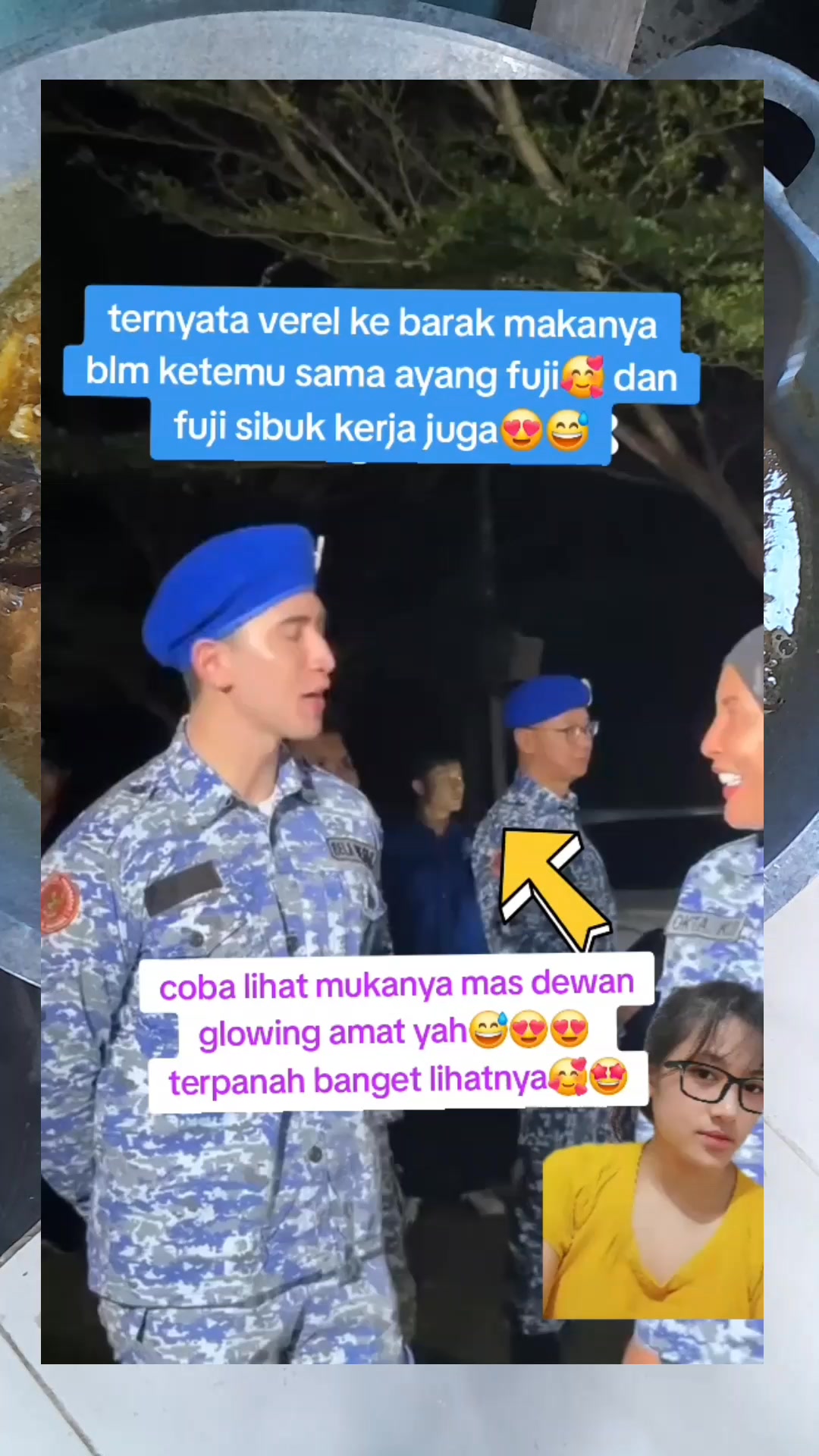 Wahh ini penyebab verel dan fuji blm bertemu. 🥰😍😍salfok sm muka nya ...