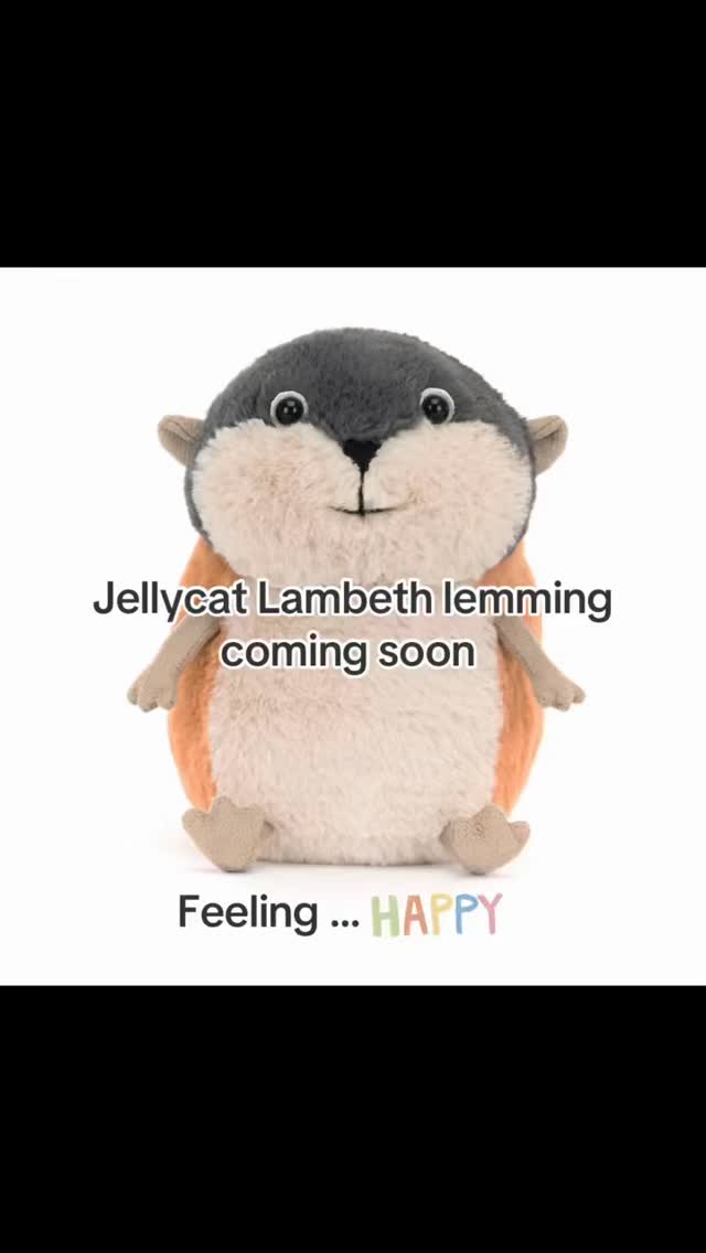 🌸Jellycat Lambeth lemming coming in just a few days. 🌸Lemming