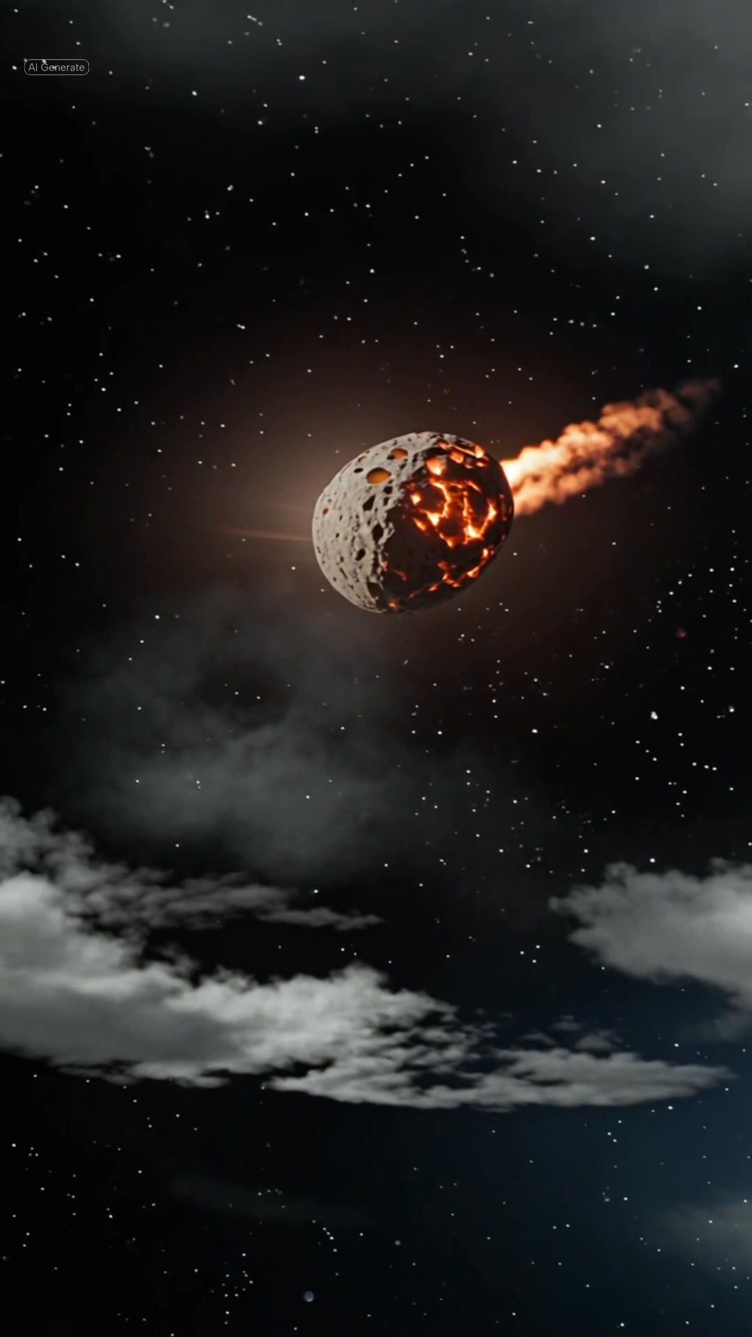 A Massive Meteor Strikes Earth 🌍☄️ | Ultra Realistic #shorts #meteor # ...