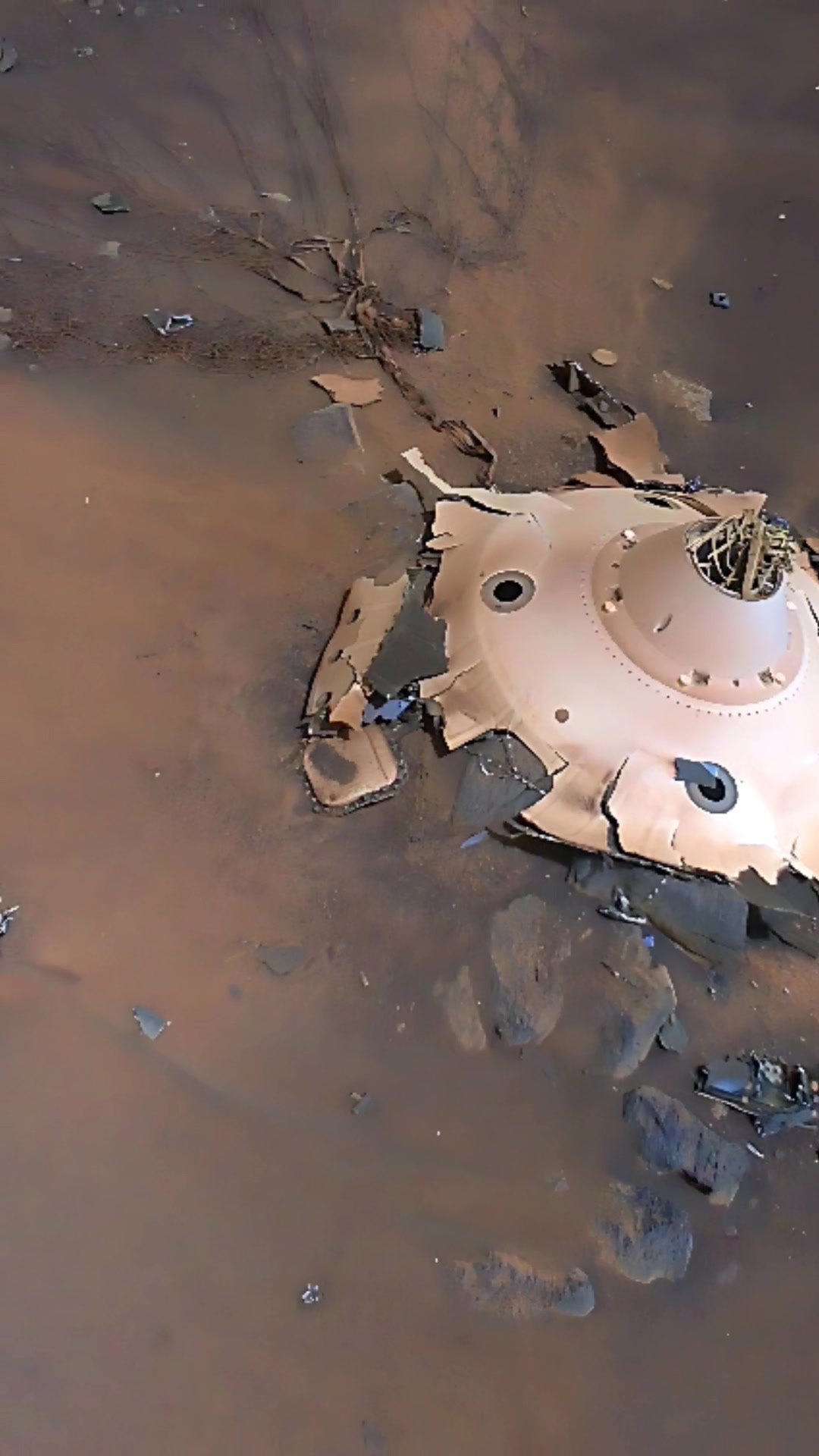 Something crashed on Mars surface #MarsMission #NASA #mars | Space ...