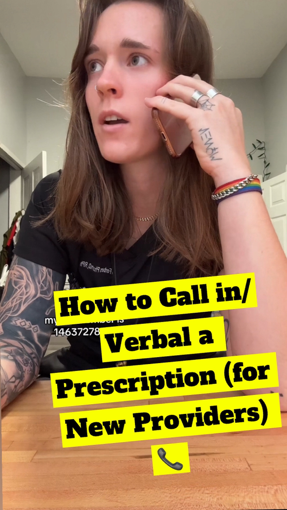 How to Call in/Verbal a Prescription (for New Providers) 📞 #doctor # ...