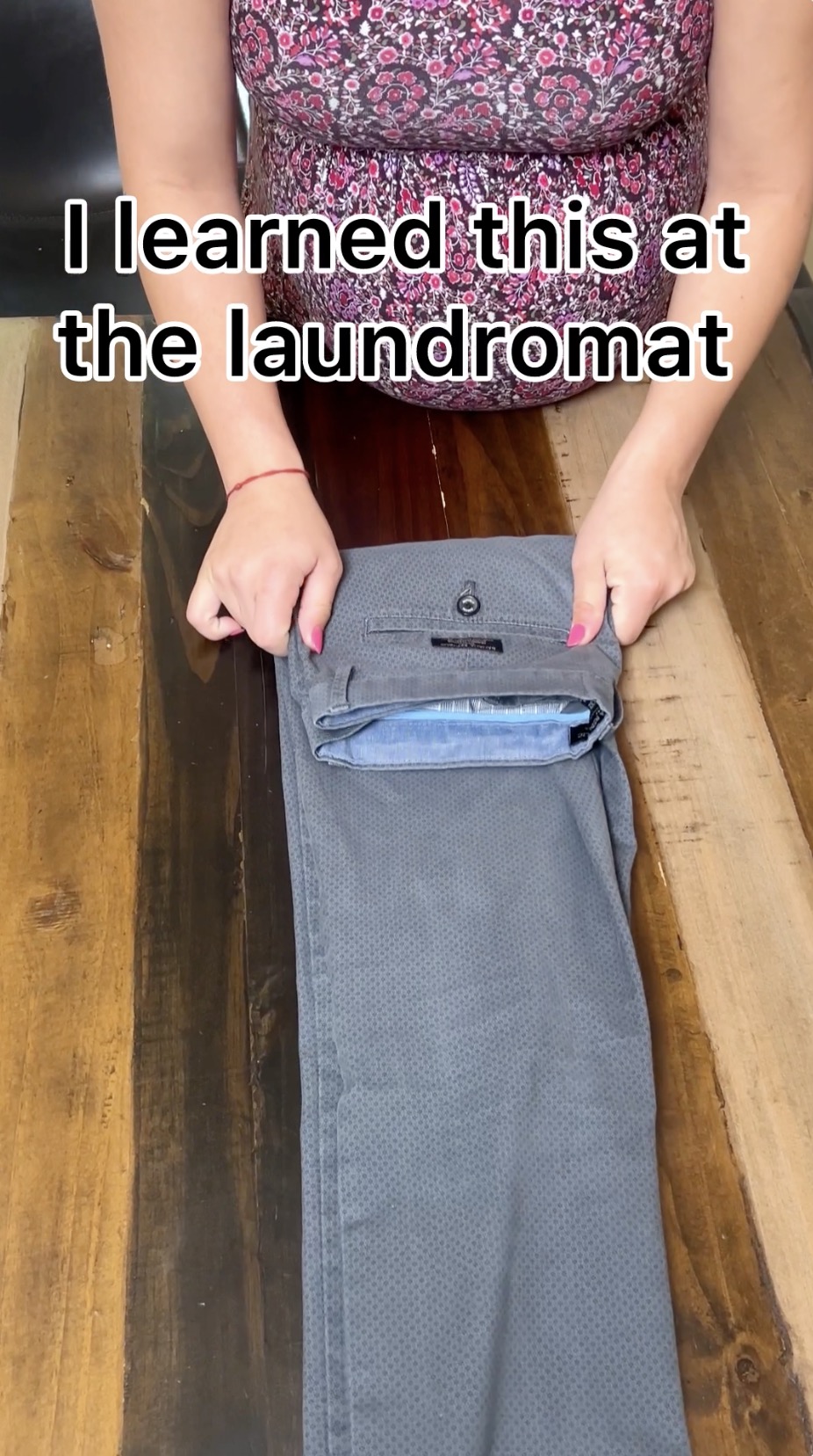 how to fold dress pants Best way your pants!🤩 | Cirqnamics Color:#37 Blush flowy_styles holiday-styles Show Me Your Mumu Hang trousers