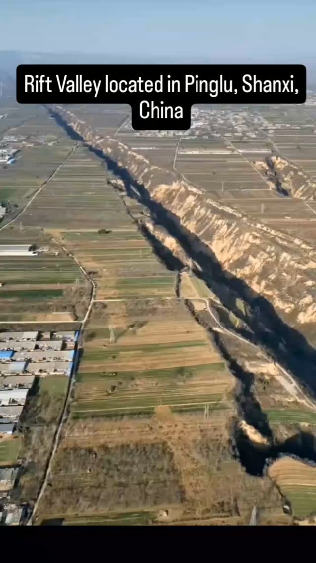 RIFT VALLEY LOCATED IN PINGLU, SHANXI, CHINA The Pinglu Rift Valley is ...