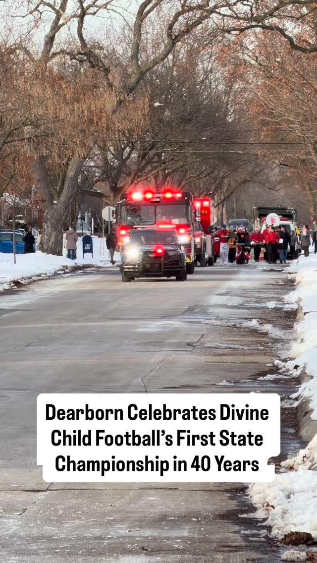 Crowds lined the streets in Dearborn Monday as the community celebrated ...