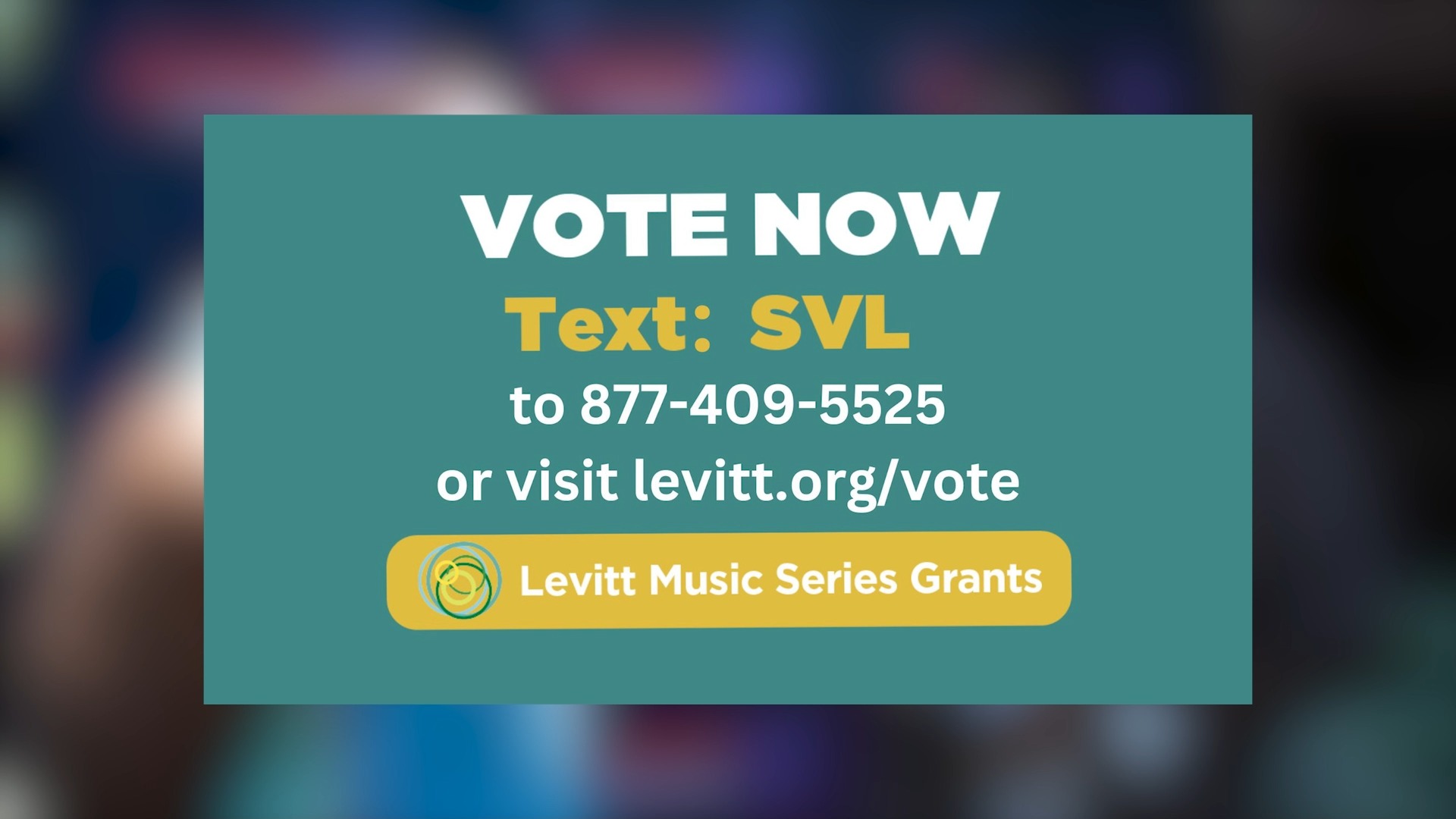 🎉 Voting Starts NOW for the #levittfoundation Grant! Enjoy the video🎶 ...