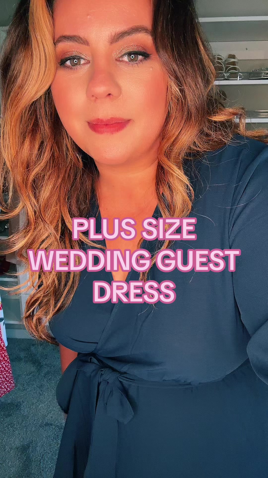 Plus size wedding guest dress! Link in comments! This dress from Amazon comes up to a 4xl! I think this is a great fall wedding guest dress or other semi formal events! Let me know what you think of 