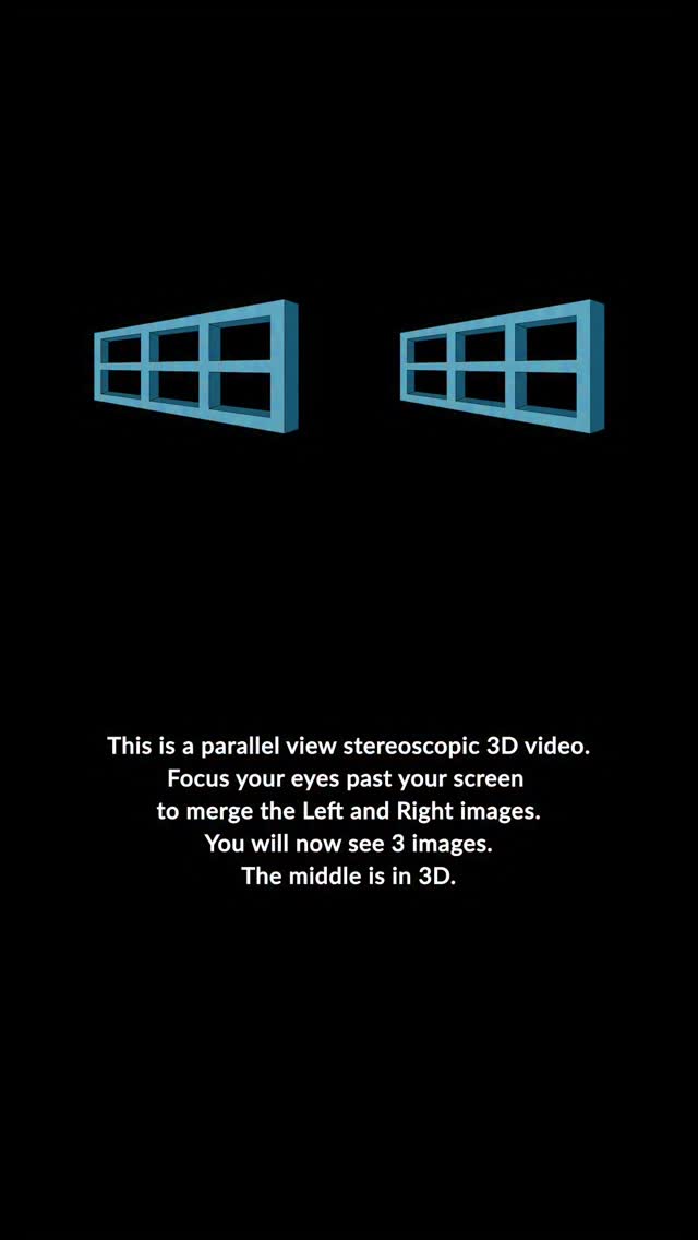Ames Window This is a parallel view stereoscopic 3D video. Focus your ...