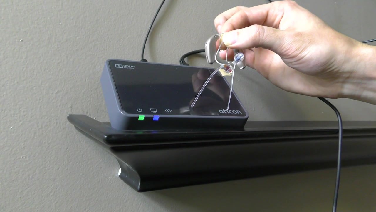 Connect your Oticon TV Adapter to your favorite t.v. with this
