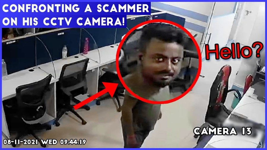 Confronting A SCAMMER on his OWN CCTV Cameras! | Scambaiter | Facebook