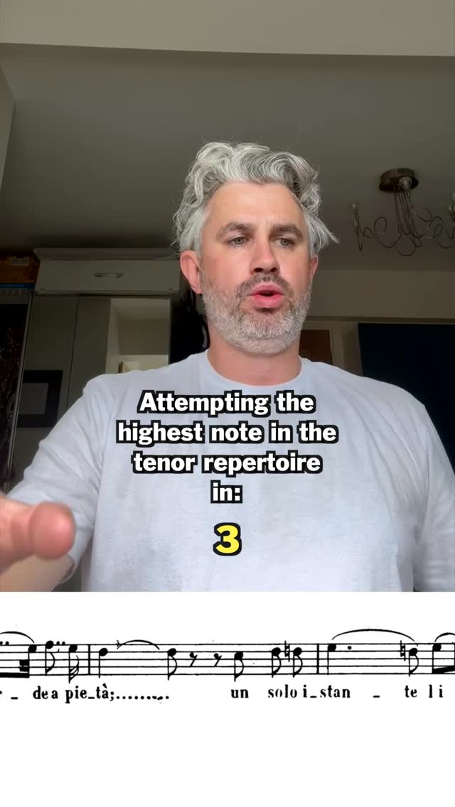 Just casually attempting the highest note in the tenor repertoire. What ...