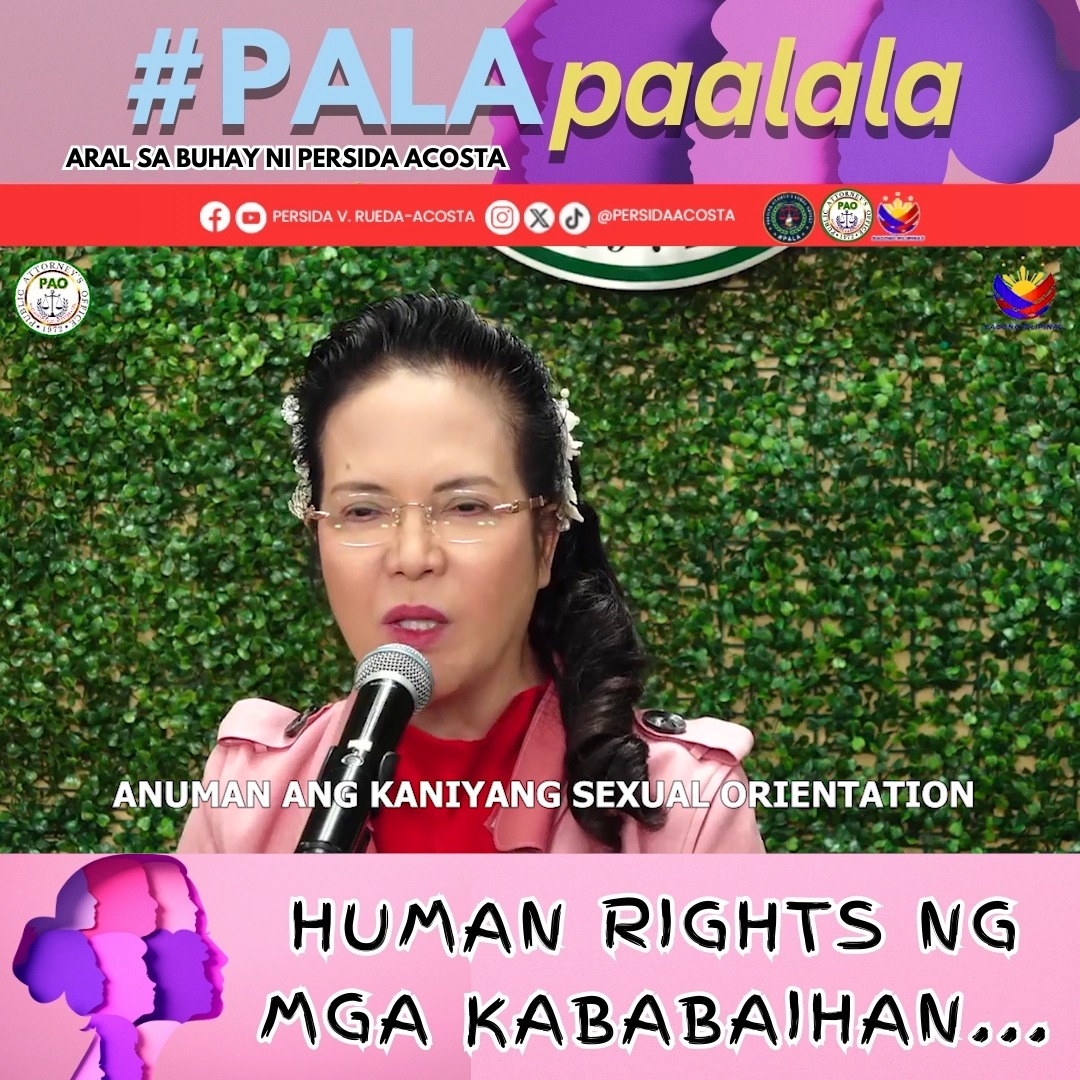 HUMAN RIGHTS NG MGA KABABAIHAN... #PublicAttorneysOffice # ...