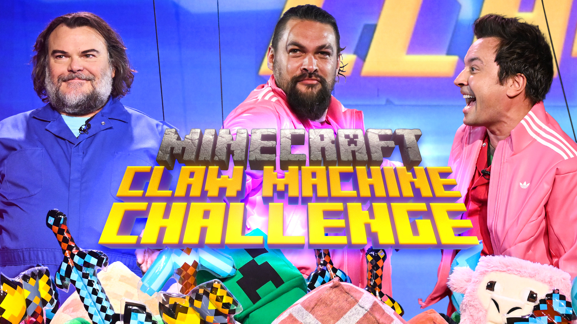Minecraft Claw Machine Challenge w/ Jack Black & Jason Momoa 🟩 | The ...