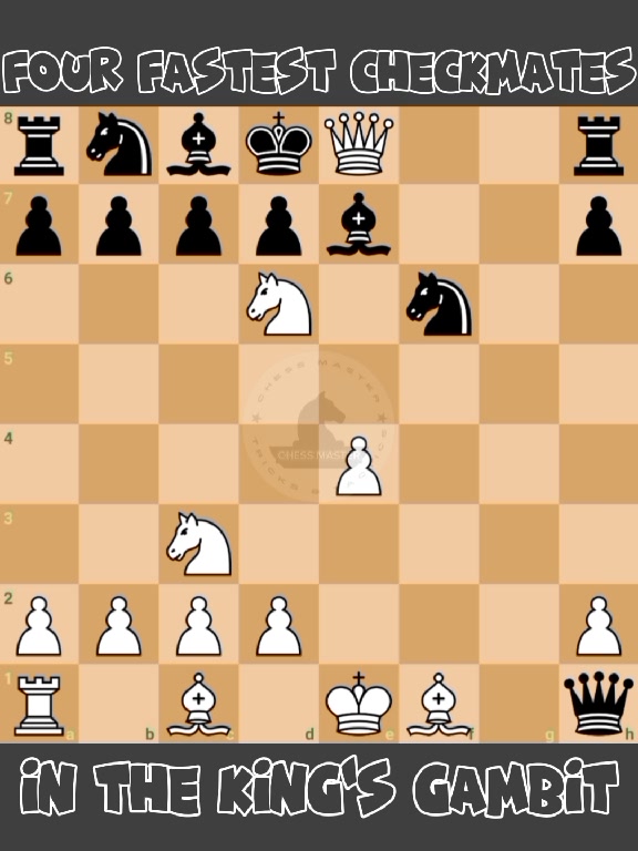 4 Fastest Checkmate in the King's Gambit 📖🔥 #chessmaster | Chess Master ...