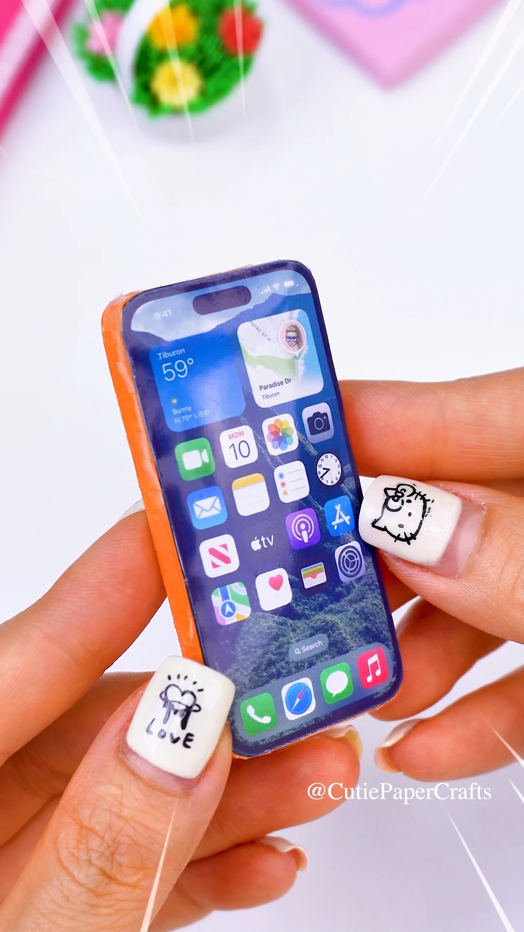 DIY iPhone 17 Pro Max from Paper 📱 #miniaturecraft #schoolproject # ...