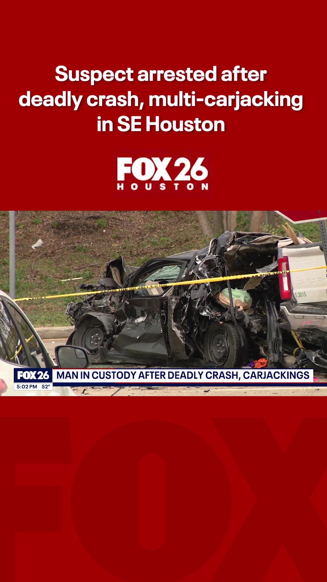 A woman is dead, and a suspect is in custody following a violent, multi ...