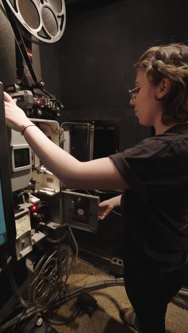 Behind the scenes with projection 📽️ Nicole Diroff, projectionist at ...
