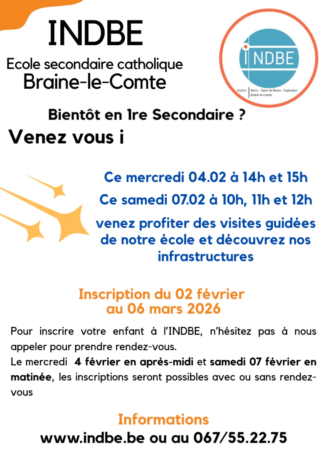 Les inscriptions en 1re Secondaire ont commencé aujourd'hui ! Rendez ...