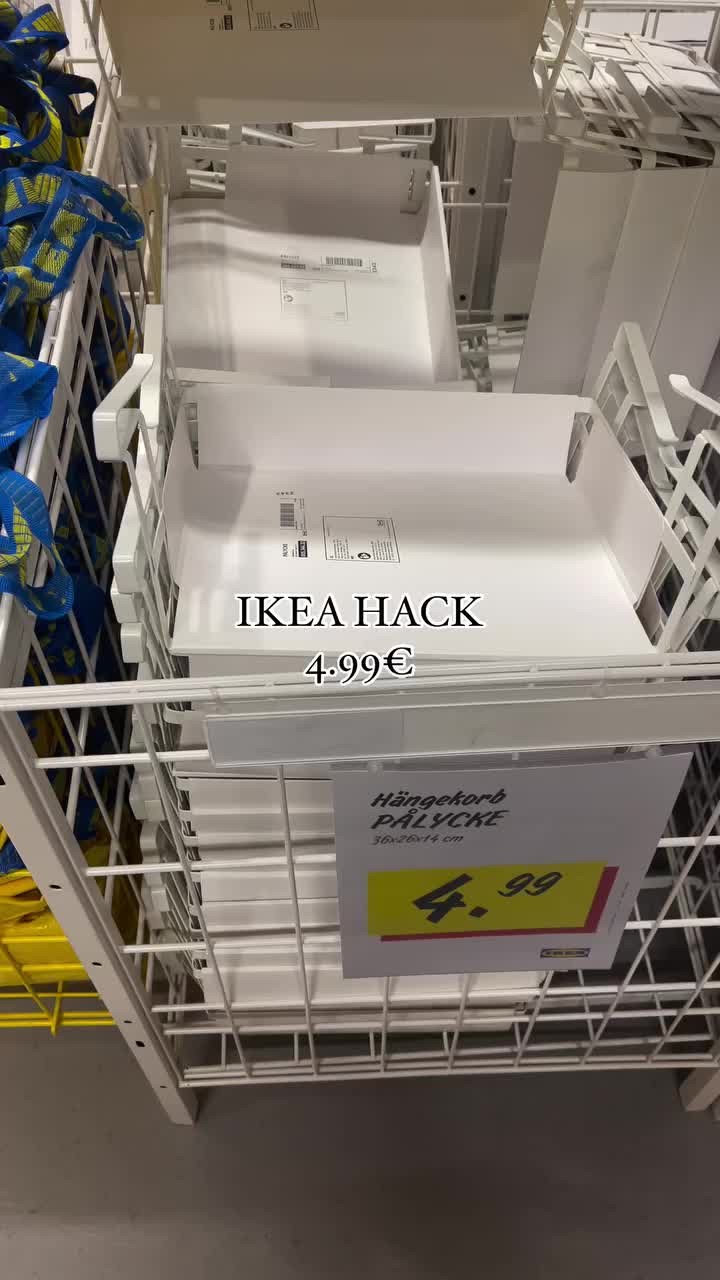 ✨ IKEA Hack Alert! ✨, Have you tried the PÅLYCKE hanging basket yet? 😍 It’s not just for creating extra space in your kitchen cupboards for mugs and glasses ☕ – it’s also a game-changer in the