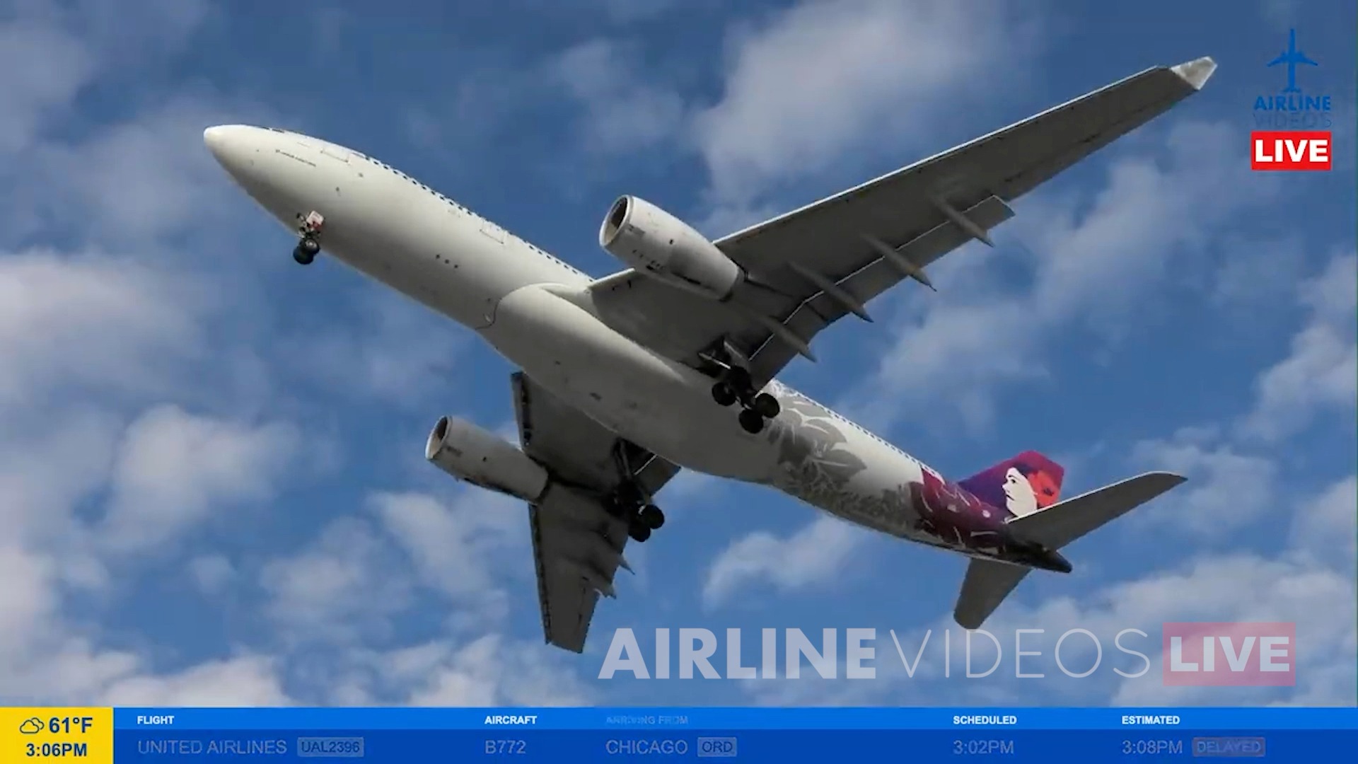 Hawaiian Airlines Airbus A330-200 featuring the Lilo & Stitch