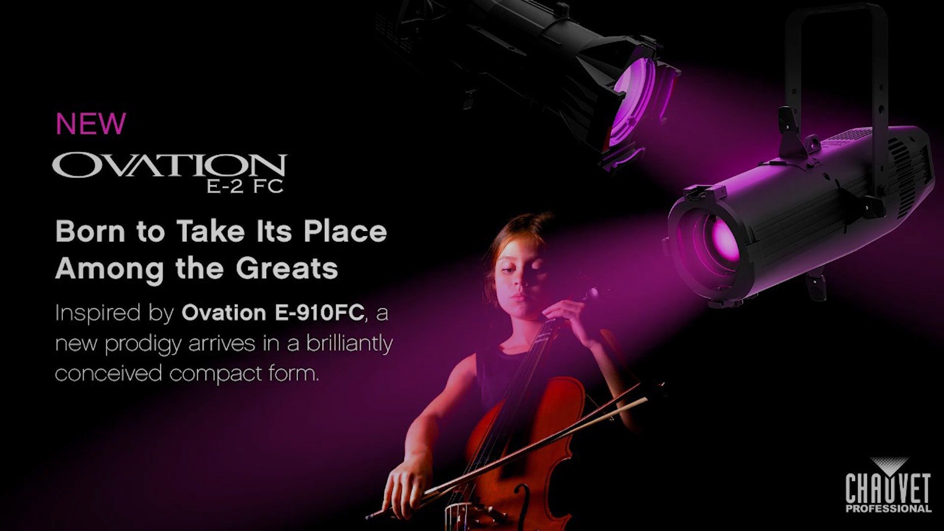 Meet Ovation E-2 FC from CHAUVET Professional! www 