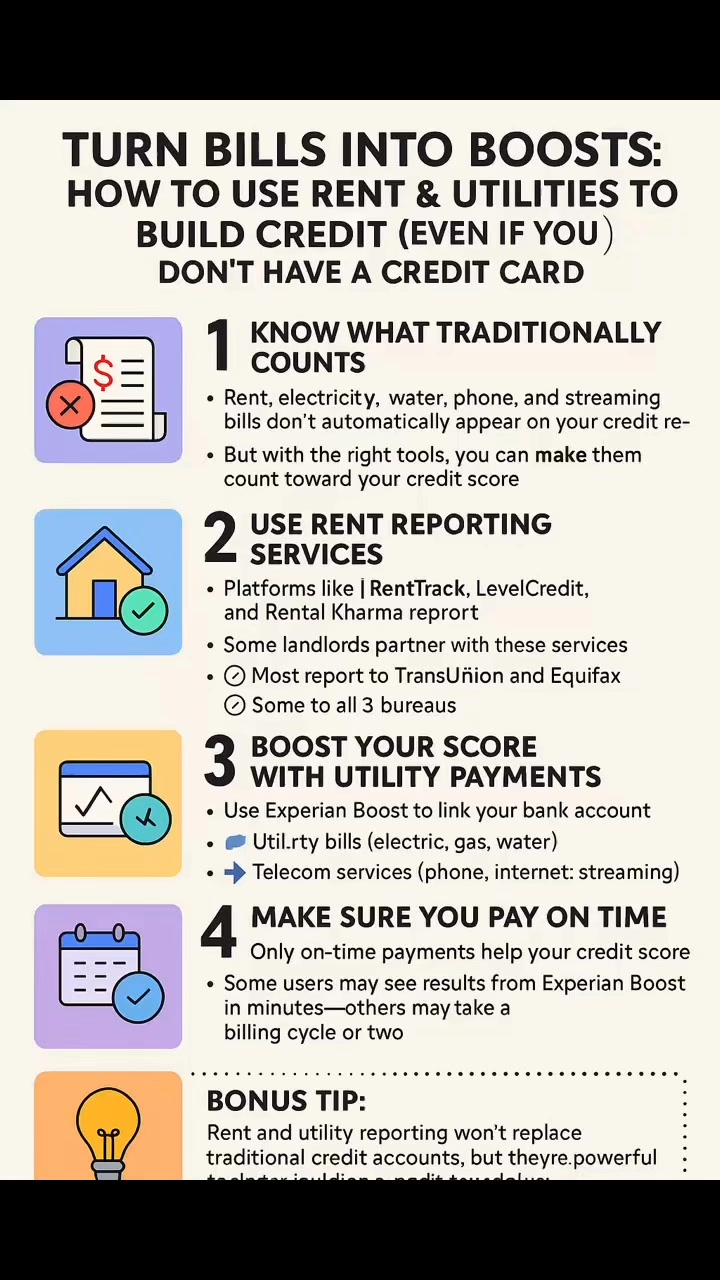 Can rent or utilities help build credit #creditcard #credit | Sharif ...