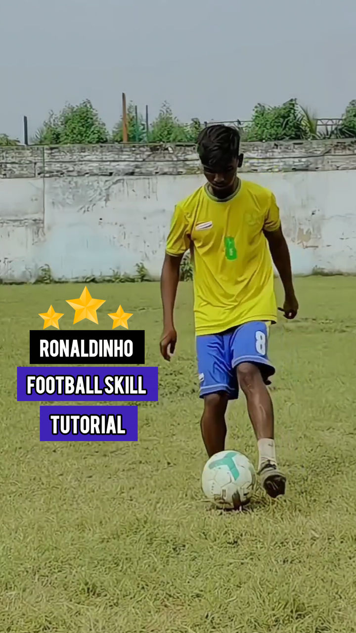 Ronaldinho football skill tutorial ⚽🥵 ️ #football #skills #soccer # ...
